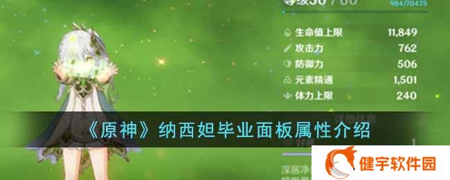 原神纳西妲毕业面板属性是什么  纳西妲毕业面板属性介绍