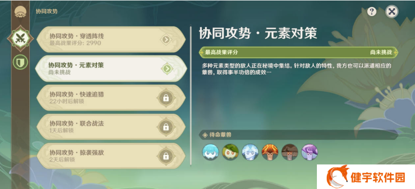 《原神》协同攻势第二天攻略