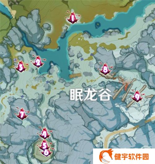 《原神》所有绯红玉髓位置