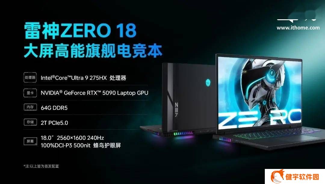 雷神ZERO 18 Pro强势来袭：搭载Ultra 9 275HX与RTX5090，性能爆表！