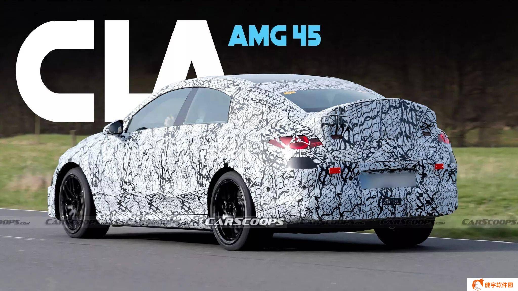梅赛德斯-AMG CLA 45纯电版曝光：三电机驱动，500马力配V8声浪模拟
